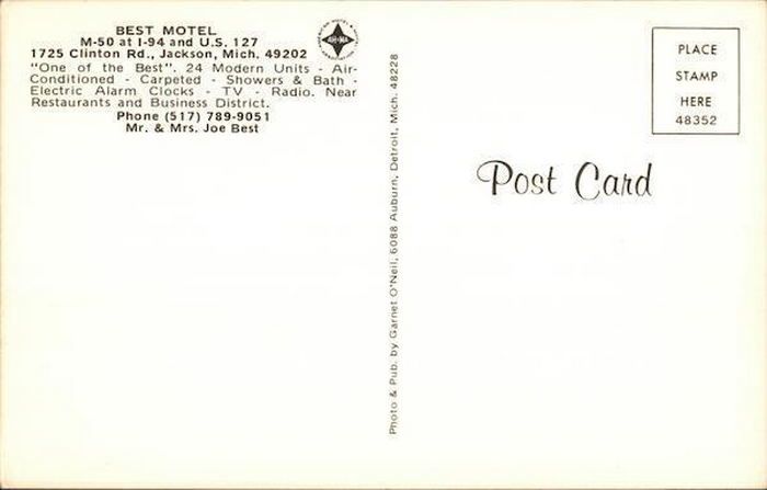 Best Motel - Vintage Postcard (newer photo)